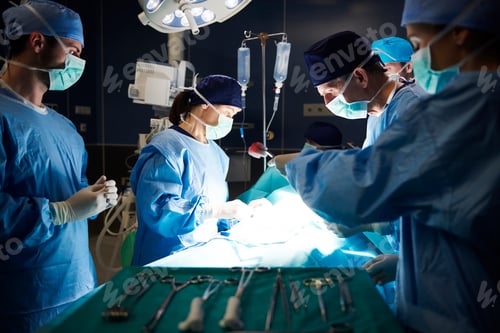Preview: Surgeons in Operating Room Performing Invasive Procedure