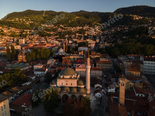 Preview: View of the historic center of Sarajevo, Bosnia and Herzegovina