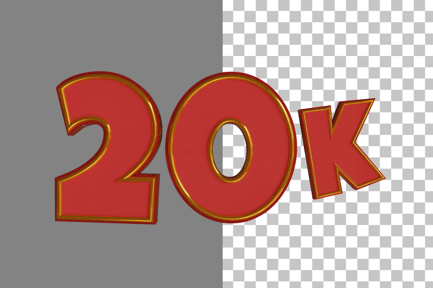 Preview: Thanks 20K 3D Icon