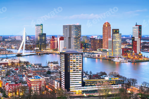 Preview: Rotterdam, Netherlands Skyline