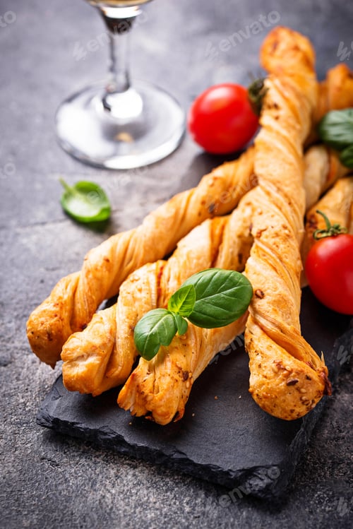 Preview: Italian antipasto grissini with tomato