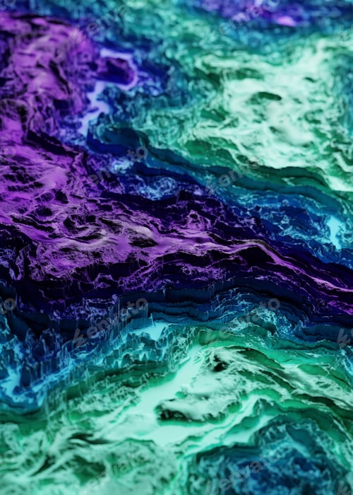 Preview: Colorful Stone texture background 3d render illustration. Modern trendy colorful illustration. Marbl