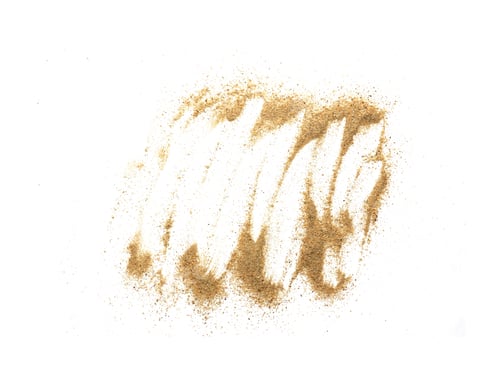 Preview: pile desert sand explosion isolated on white background