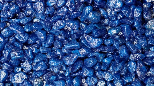 Preview: Blue glitter stones for garden decoration
