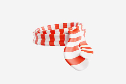 Preview: Scarf 3D Icon for Winter and Christmas