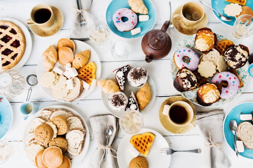 Preview: Dessert with tea