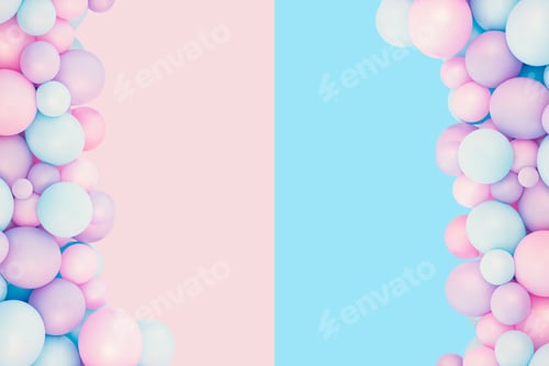 Preview: gender party background. boy or girl Baby shower party
