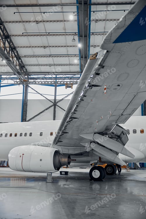 Preview: Professional plane expluatation service in big hangar