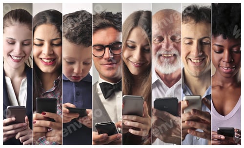 Preview: People using smartphones