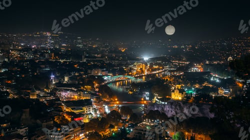 Preview: Nighttime view of Tbilisi