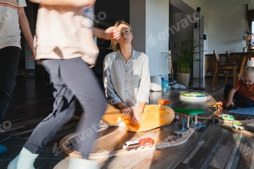 Preview: Relaxing Indoors with Toy Train Track