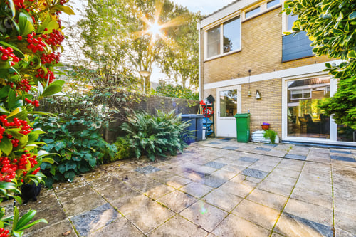 Preview: Delightful landscape of the courtyard with greenery
