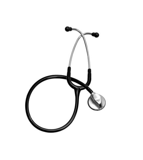 Preview: Black medical stethoscope