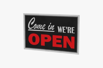 Preview: Storefront Business Open Sign