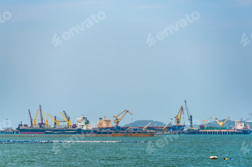 Preview: Logistics and transportation of cargo freight ship and cargo container on sea