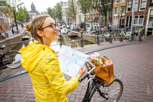 Preview: Woman traveling in Amsterdam