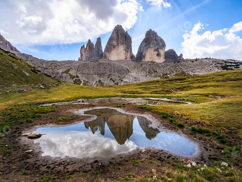 Preview: Scenic Three Peaks of Lavaredo, Dolomites Mountain, South Tyrol, Italy