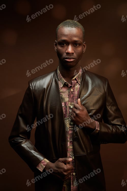 Preview: African young man in elegant jacket