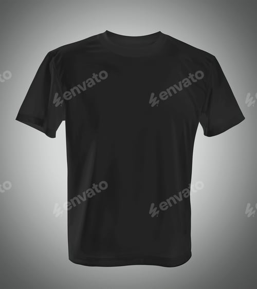 Preview: Black cotton t-shirt