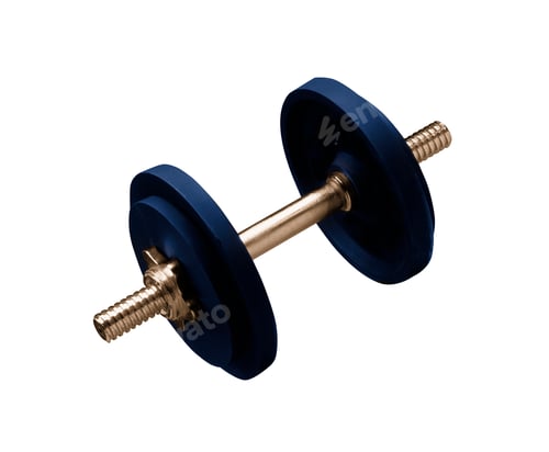 Preview: sports metal dumbbell on a white background