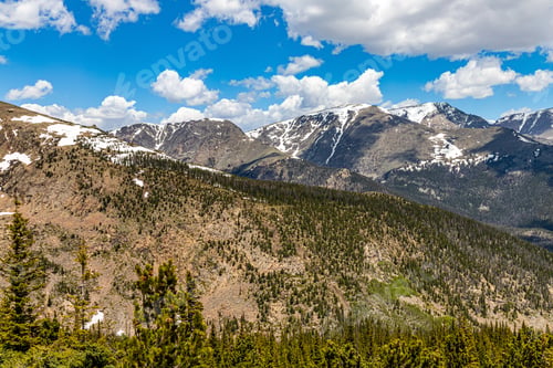 Preview: A Panoramic View Of Rocky Mountain National Park In Colorado From Trail Ridge Road.