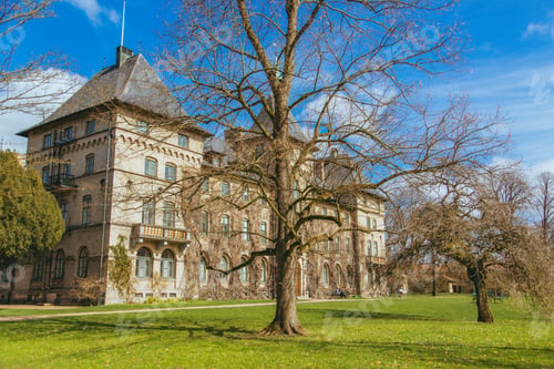 Preview: Beautiful Alnarp Castle under the blue sky in Malmo, Sweden