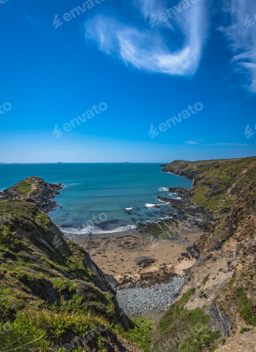 Preview: Whitesands Bay beach and cliffs, Wales
