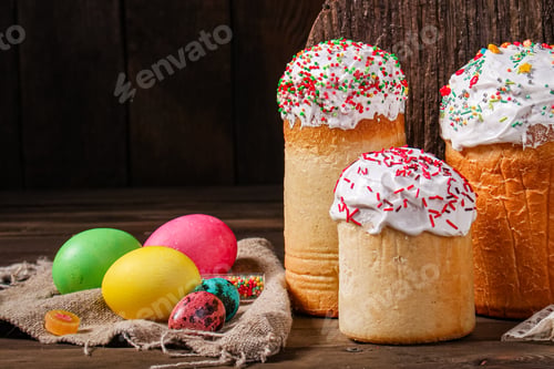Preview: Easter cake sweet pastry traditional holiday christianity fresh tasty gourmet food background