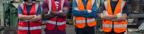 Preview: Crop image, engineer professional successful team corporate workers