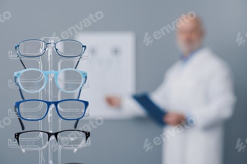 Preview: Eye test and collection of eyeglasses
