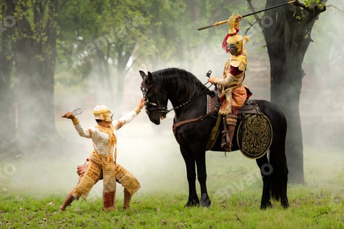 Preview: Khon, Is a classical Thai dance in a mask. In Ramayana literature.