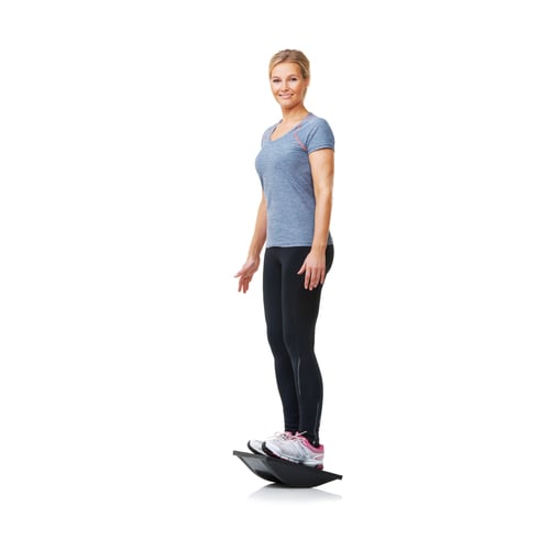 Preview: Balancing on her bosu - Health Fitness
