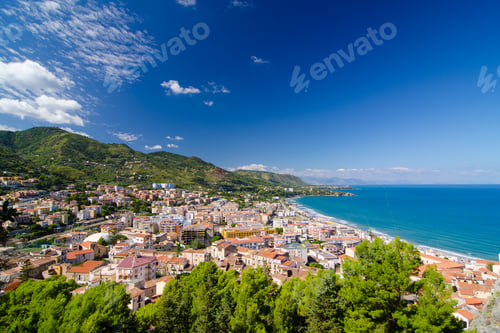 Preview: Aerial view of the Cefalu, Sicily, Italy.
