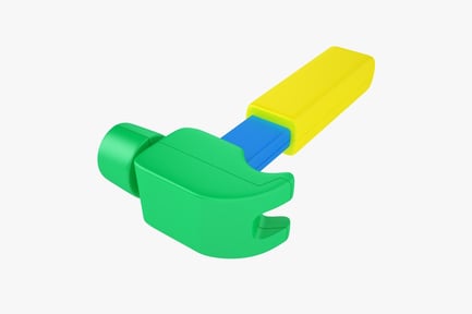 Preview: Colorful Plastic Hammer Toy for Kids