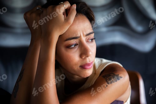 Preview: Beautiful Middle Eastern Woman is struggling with her thoughts
