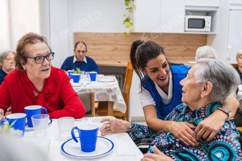 Preview: Caring interaction in a geriatric nursing home