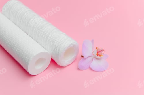 Preview: cartridges for water filter on pink
