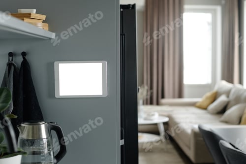 Preview: Tablet on Fridge in Kitchen