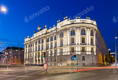 Preview: Vienna Schwarzenbergplatz At Night, Austria