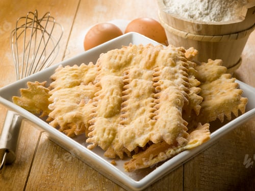 Preview: chiacchiere typical carnival dessert