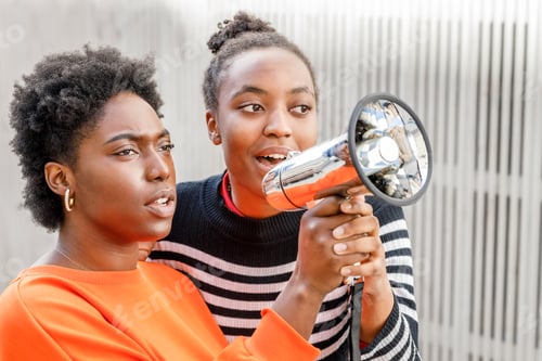 Preview: Black women screaming in loudspeaker