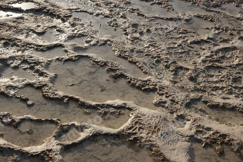 Preview: Detail of travertine thermal springs.
