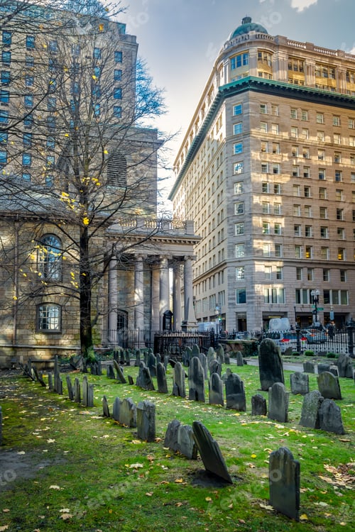 Preview: King's Chapel Burying Ground cemetery - Boston, Massachusetts, USA