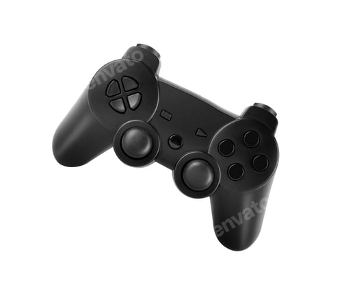 Preview: Translucent black joypad over white