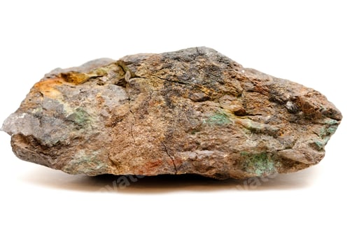 Preview: a big ore sample of silver, copper and gold