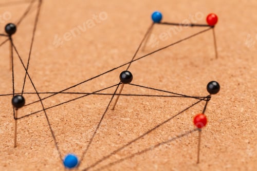 Preview: pins connected creating a network