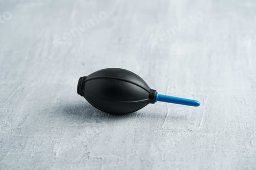 Preview: Closeup shot of rubber bellows- used for cleaning lenses