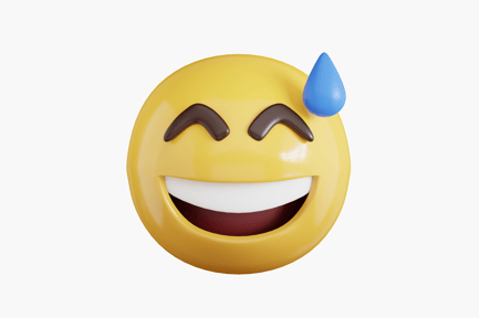 Preview: Smiling Sweat Emoji