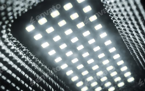 Preview: Close-up view of the LED light panel