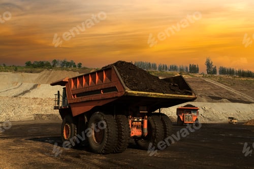 Preview: Coal mining. The truck transporting coal, Thailand.